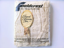 Load image into Gallery viewer, Vintage Bed Sheet Set - King - Elegant Trousseau Lace - Ivory - Fieldcrest - BDKST557