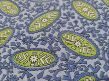 Load image into Gallery viewer, Vintage Fabric - Linen - Floral - Blue, Green - Fabric Remnant - LN1969
