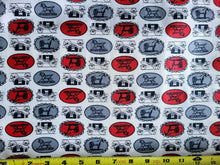 Load image into Gallery viewer, Vintage Fabric - Cotton - Horse and Carriage - By the Yard - VCW1816