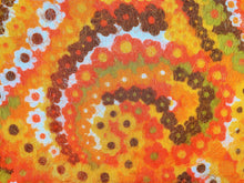 Load image into Gallery viewer, 1960s 1970s Retro Fabric - Flower Power - Fancy Fluffy - By the Yard - 6FNC52
