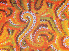 Load image into Gallery viewer, 1960s 1970s Retro Fabric - Flower Power - Fancy Fluffy - By the Yard - 6FNC52