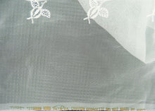 Load image into Gallery viewer, Vintage Fabric - Chiffon Georgette - White, Embroidered - Fabric Remnant - CHF400