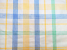 Load image into Gallery viewer, Vintage Fabric - Linen - Plaid - Cream - Linen - Fabric Remnant - LN336