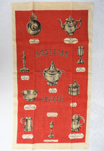 Load image into Gallery viewer, Vintage Tea Towel - Printed Linen - American Pewter - TWL97
