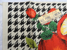 Load image into Gallery viewer, Vintage Tea Towel - Printed Linen - Apple and Strawberry - TWLP45