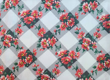 Load image into Gallery viewer, Vintage Fabric - Cotton - Floral - Pink - Taffetized - By the Yard - VCL519