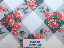 Load image into Gallery viewer, Vintage Fabric - Cotton - Floral - Pink - Taffetized - By the Yard - VCL519