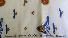 Load image into Gallery viewer, 1955 Vintage Hawaiian Fabric - Universal Motor Co. Ltd - Silk - By the Yard - VCT77
