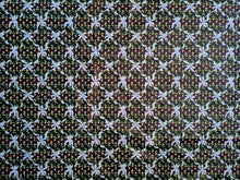 Load image into Gallery viewer, 1960s 1970s Retro Fabric - Gloria Vanderbilt - Rosebuds &amp; Ribbon - Fabric Remnant - 6C76
