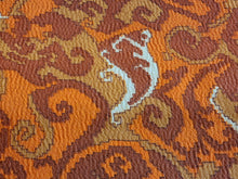 Load image into Gallery viewer, 1960s 1970s Retro Fabric - Crepe Polyester - Geometric - Orange - Fabric Remnant - 6PCR44
