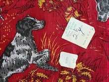 Load image into Gallery viewer, Vintage Fabric - Cotton - Dogs Spaniel Pointer  - Fabric Remnant - VCW516
