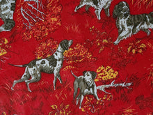 Load image into Gallery viewer, Vintage Fabric - Cotton - Dogs Spaniel Pointer  - Fabric Remnant - VCW516
