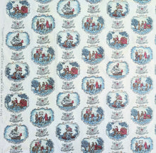 Load image into Gallery viewer, Vintage Fabric - Cotton - &quot;Constitution&quot; - Yorktowne Hand Print  - By the Yard - VCW542
