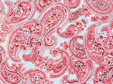 Load image into Gallery viewer, Vintage Fabric - Cotton  - Paisley Roses - By the Yard - VCP125
