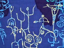 Load image into Gallery viewer, Vintage Hawaiian Fabric - GVH Hawaiiprint  - Cotton - Figures - Fabric Remnant - VCT310
