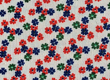 Load image into Gallery viewer, 1960s 1970s Retro Fabric - Cotton - Kettlecloth - Allover Petite Floral - By the Yard - 6KC14
