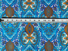 Load image into Gallery viewer, 1960s 1970s Retro Fabric - Cotton - &quot;Medallion&quot; - By the Yard - 6C704

