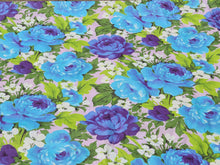 Load image into Gallery viewer, Vintage Fabric - Cotton - Roses - Pink Background - By the Yard - VCL215
