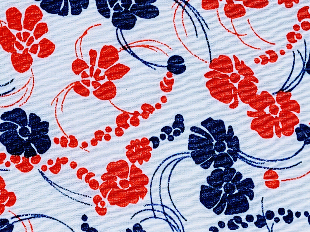 1960s 1970s Retro Fabric - Cotton - 