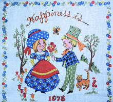 Load image into Gallery viewer, 1978 Vintage Calendar Towel - Linen - Happiness Is ... - TWLC207
