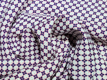 Load image into Gallery viewer, Vintage Fabric - Rayon - Small Allover Red White Blue Daisy - Fabric Remnant - RAY320
