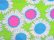Load image into Gallery viewer, 1960s 1970s Retro Fabric - Heavy Cotton - Sunflower Power - Fabric Remnant - 6C228
