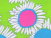 Load image into Gallery viewer, 1960s 1970s Retro Fabric - Heavy Cotton - Sunflower Power - Fabric Remnant - 6C228
