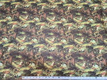 Load image into Gallery viewer, 1960s 1970s Retro Fabric - Polyester - The Picnic - Carl Spitzweg - Fabric Remnant - 6P101
