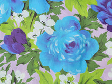 Load image into Gallery viewer, Vintage Fabric - Cotton - Roses - Pink Background - By the Yard - VCL215

