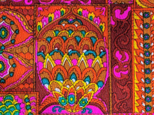 Load image into Gallery viewer, 1960s 1970s Retro Fabric - Cotton - Hot Pink MOD Floral - Fabric Remnant - 6C230
