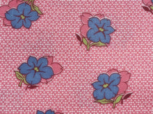 Load image into Gallery viewer, 1930s Vintage Fabric - Cotton - Floral and Dot - Pink - By the Yard - VCL735
