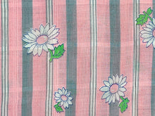 Load image into Gallery viewer, Vintage Fabric - Cotton - Dimity - Bubble Gum Pink Daisy - By the Yard - DMT333
