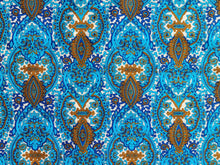 Load image into Gallery viewer, 1960s 1970s Retro Fabric - Cotton - &quot;Medallion&quot; - By the Yard - 6C704
