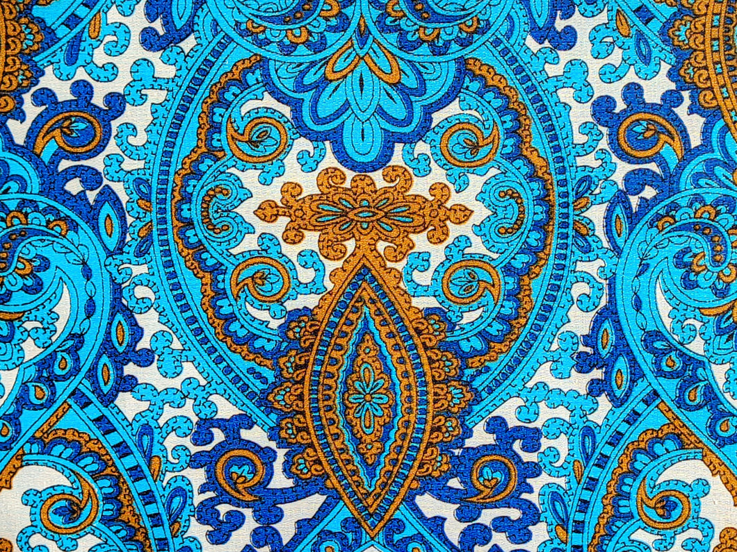 1960s 1970s Retro Fabric - Cotton - 