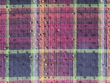Load image into Gallery viewer, Vintage Fabric - Shagbark - Cotton - Burgundy Brown Plaid - SHG76
