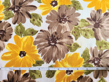 Load image into Gallery viewer, Vintage Fabric - Cotton - Yellow Floral - By the Yard - VCL505
