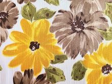 Load image into Gallery viewer, Vintage Fabric - Cotton - Yellow Floral - By the Yard - VCL505
