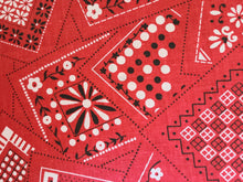Load image into Gallery viewer, Vintage Fabric - Cotton - Bandana - Red - By the Yard - VCW503
