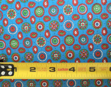 Load image into Gallery viewer, Vintage Fabric - Cotton  - Foulard Paisley - Blue - Fabric Remnant - VCG300
