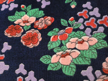Load image into Gallery viewer, Vintage Fabric - Velveteen - Floral - Fabric Remnant - VLT54
