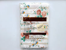 Load image into Gallery viewer, Vintage Pillowcases - Standard - &quot;Susan&quot; - Floral &amp; Stripe - BDP217
