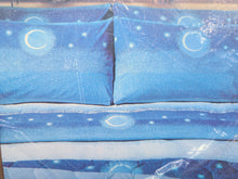 Load image into Gallery viewer, Vintage Bed Sheet Set - Full - Starry Night and Moon - Burlington - BDFST360

