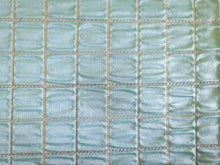 Load image into Gallery viewer, Vintage Fabric - Brocade - Light Blue - Silver Metallic - Fabric Remnant - BRK90
