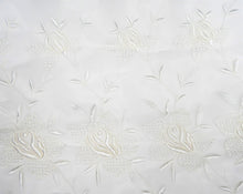 Load image into Gallery viewer, Vintage Fabric - Chiffon Georgette - White, Embroidered - Fabric Remnant - CHF400
