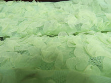 Load image into Gallery viewer, Vintage Fabric - Netting - Flower Petals - Green - By the Yard - NTG55
