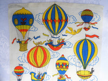 Load image into Gallery viewer, 1975 Vintage Calendar Towel - Linen - Hot Air Balloon - TWLC91
