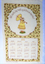 Load image into Gallery viewer, 1979 Vintage Calendar Towel - Linen - Holly Hobbie - TWLC94
