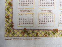 Load image into Gallery viewer, 1979 Vintage Calendar Towel - Linen - Holly Hobbie - TWLC94
