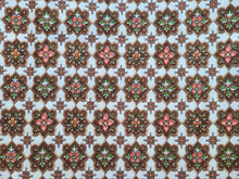Load image into Gallery viewer, Vintage Fabric - Cotton  - Flower Burst - Pink, Brown - By the Yard - VCG230
