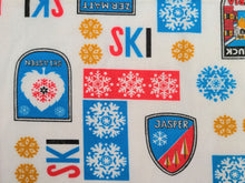Load image into Gallery viewer, Vintage Fabric - Cotton - Flannel - Ski and Snow - SLRM522
